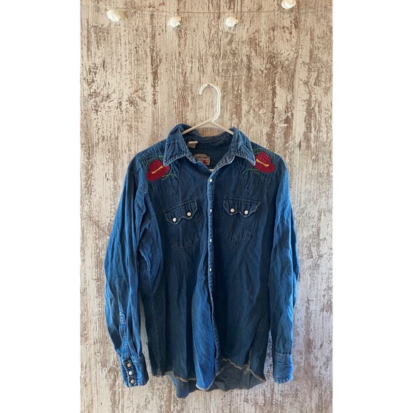 Vintage Washington Dee Cee denim long sleeve shirt - Picture 1 of 3